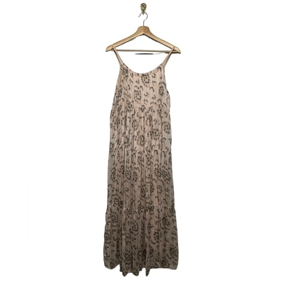 ELENA BALDI Silk Blend Midi Dress Pink M - Picture 4 of 9